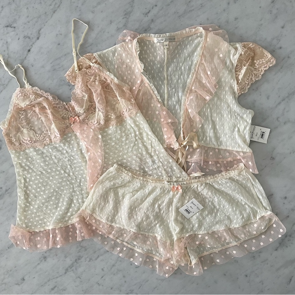 Claire Pettibone Bella Lingerie Sleep Set NOS NWT